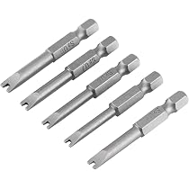 Fixinus Set Punte Triangolari Per Cacciaviti - Acciaio S2, 1/4", &Delta;1.8-3.0, 50 Mm - Magnetiche E Resistenti