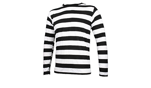 Striped Long Sleeve Shirt Black and 