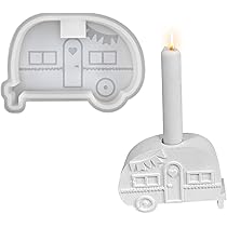 Rayher Kaarsgietvorm, rond, cilindrisch, met klokpunt, hoogte 12 cm, 4 cm diameter, gietvorm voor was, wasgietvorm, kaarsen gieten, 3116700