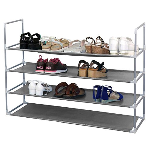 Yahee 10 Schicht Schuhregal Schuhschrank Schuhablage Schuhe DIY 175 cm x 100 cm x 29 cm - 6