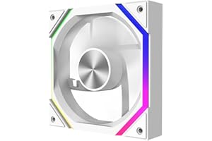 TZMRIT PrismXH Reverse Flow PC Fan 120mm,5V 3 PIN RGB Fan,4PIN PWM Fan (WH)