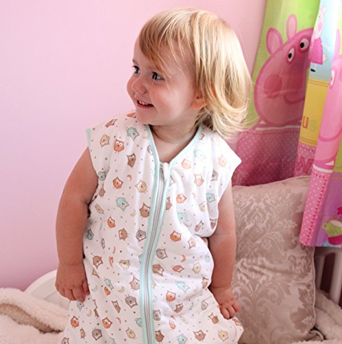 Schlummersack Baby Sommerschlafsack 0.5 Tog – Simply Eule – erhältlich in verschiedenen Grössen: von Geburt bis 6 Jahre - 3