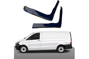 Haibak Wind Deflectors Set Compatible With Mercedes Benz Vito MK3 W447 VAN 2Pcs 2014 Onwards Tinted in Channel Fitment