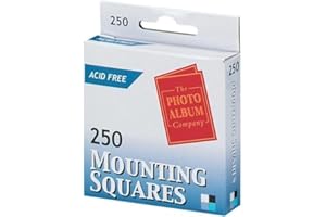 3xThe Photo Album Company Dispenser Box with 250 Photograph Mounting Square - White