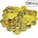 Produktbild TOYMYTOY 100 Stück Pirat Münzen Spielgeld Goldmünzen für Kinder Piratenparty Mitgebsel