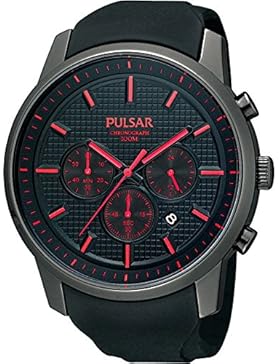Pulsar Uhren Herren-Armbanduhr XL Modern Chronograph Quarz Kautschuk PT3195X1