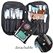 Travelmall Professional Cosmetic Makeup Brush organizer Makeup Artist case with Belt Strap Holder Multifunctional Cosmetic Makeup Bag Handbag for Travel & Home (Black)