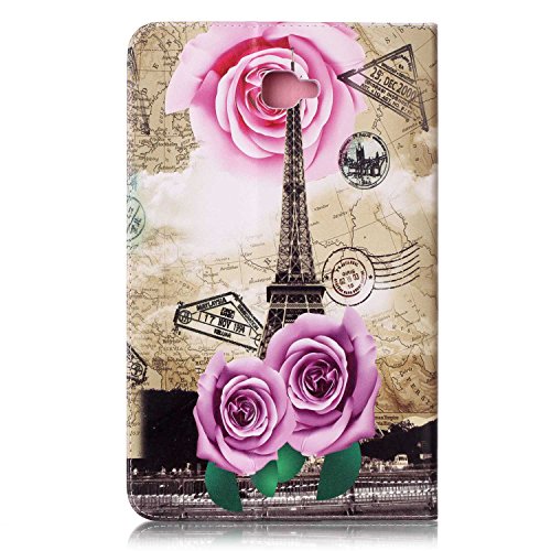 Romtronic Cute Colorful Flip Tasche PU Leder Abdeckung Stand Schutzhülle für Samsung Galaxy Tab A6 10.1 Pouces SM-T580 / SM-T585 + 1 x Schwarz Stylus (Design 05) - 3