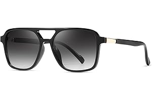 kimorn Retro Sonnenbrille für Damen Herren Trendy Retro Sonnenbrille Rechteck Rahmen Schatten K1649