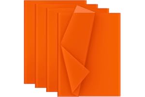 CREAVVEE Découpage papier de soie 28 feuilles format 50x70cm Orange