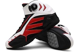 MRDEAR Motorradschuhe Herren Sommer, Motorrad Schuhe Sneaker, Mikrofaser Motocross Stiefel Kurze Ankle Boot Leichte Atmungsaktives Sportschuhe mit Gangverstellung