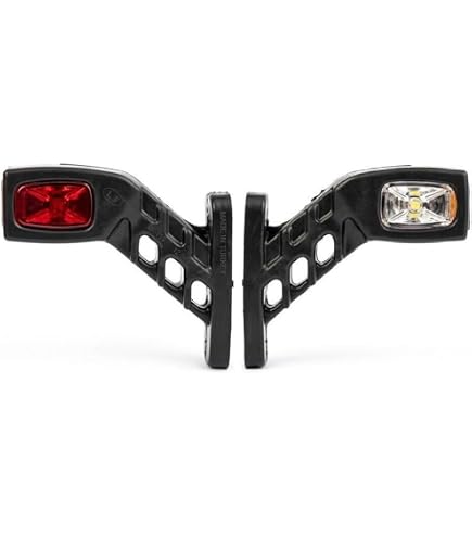 MACHSWON 12V/24V LED Side Marker Lights, 2-Piece Shockproof & Waterproof Trailer Truck Lights With SMD Technology