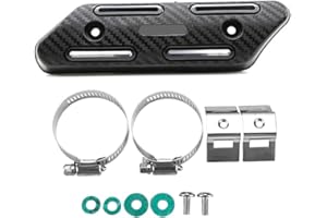 ‎SHKALACAR Shkalacar Motorrad Auspuffschutz, Universal Auspuff-Hitzeschild für Motorrad, Protektor Nachrüstung CRF 6 Farben Optional