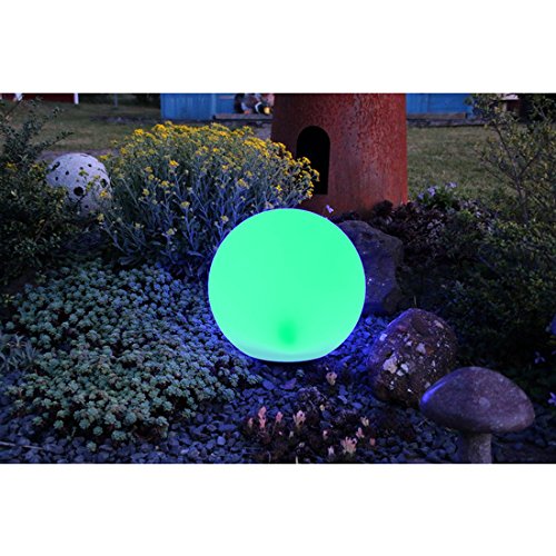 insatech Solar LED Kugel BOWL 30cm Solarkugel Farbwechsel Gartenkugel mit Fernbedienung