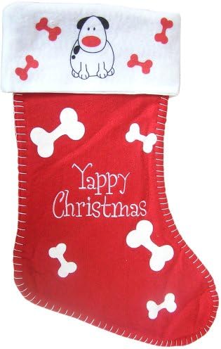 yappy dog christmas stocking for a happy dog by Dog Christmas Stocking