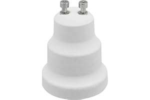 ‎ELECTRALINE Electraline 71193, oprawa lampy konwerter adapter GU10 na E27, Bianco