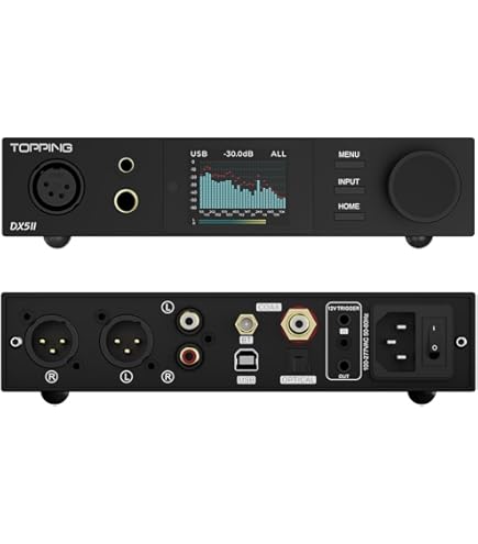 Topping Dx1 Usb Dac Ak4493S Amplificateur De Casque Lnrd Discret Dsd256 Pcm384 Pour Appareil