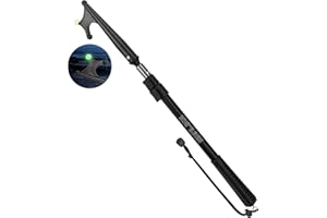 SAN LIKE Telescopic Boat Hook Class 3 Aluminium Alloy Docking Boat Hook Durable Rustproof Telescopic Boat Hook Pole with Luminous Beads Docking Boat Slider