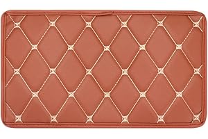 CWED Auto Mittelkonsolen abdeckung,Mittelarmlehne Pad,Auto Universal Armlehnenbezug Auto Armlehnen Mittelarmlehne Schutzhülle Armlehnen Schutz Zubehör, für Fahrzeuge(rote Linie auf schwarz)