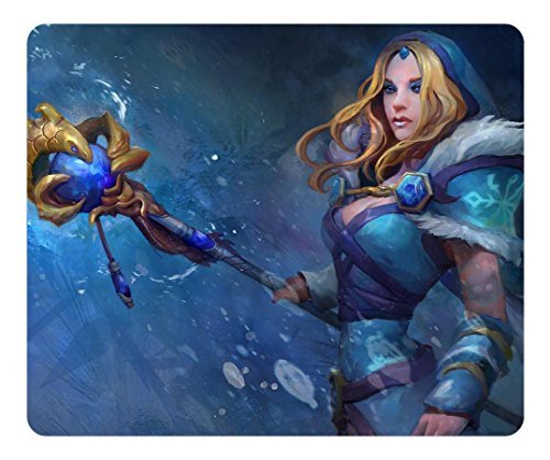 Personalized Rectangle Non-Slip Mousepad Rylai Crystal Maiden Dota 2 Office Accessory and Gift Mousepad Water Resistent Oblong Soft Gaming Mouse Pads