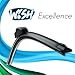 Produktbild 2 x Wish® Excellence 22" 550mm / 19" 480mm Satz Front Scheibenwischer Wischblätter Vorne Flachbalkenwischer