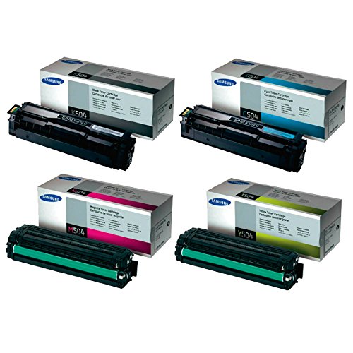 4 x Original Toner Samsung CLP415 CLP-415N Set Samsung CLP 415 N original Tonerkit CLT - K504S / ELS (schwarz) / CLT - C504S / ELS (cyan) / CLT - M504S / ELS (magenta) / CLT - Y504S / ELS (gelb) CLX4195FN CLX4195FW CLX 4195 N