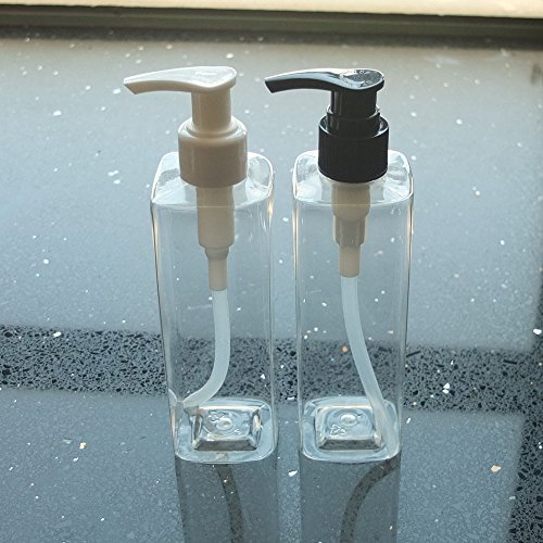 2 5 10 PCS 240 ml leere Behälter Quadratisch Flaschen Spender Creme Lotion Liquid Shampoo Seife weiße Kappe - 3