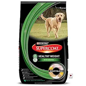 Purina Adult SUPERCOAT Healthy Weight Dry Dog Food, Chicken, 3 kg