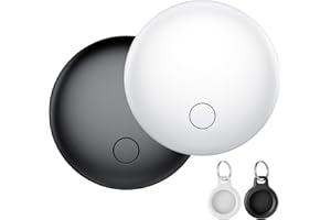 CASCHO Smart Tag, Schlüsselfinder Kompatibel mit Apple Wo ist? (iOS Nur) mit Schutzhülle, Air Tracker Tag für Geldbörse, Gepäck, IP67, Austauschbarer Akku, Weltweite Verfolgung Smart Tag