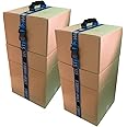 Strap-A-Handle XL 2-Pack | 8' Easy Carry Strap with Handle for Safely Lifting Heavy Boxes, Groceries, Luggage, Beach, Skiing, Camping, Moving (8' Length, 50lb. Capacity)