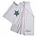 Produktbild bellybutton Jersey Babydecke mit Ihrem Wunsch Namen bestickt und Wäschesack - Sternchen (rosa (cradle pink))