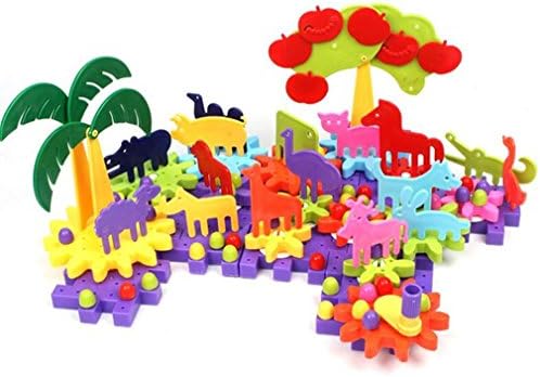 Educational Toy Rotating Gears Variety of Large Particles Building Blocks of Plastic Children's Children Boys Puzzle Assembling Assembled Toys , 1