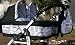Twin Pram - Carrycots, Chairs and Accessories - White Chassis - Urban Style