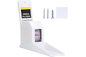 Leopacat Medidor de Altura, Medición Medidor de Altura,Medidor de Cinta Métrica Retráctil Montado en Pared Herramienta de Medición de Altura Altímetro de Metal para NiñOs Adultos Uso Doméstico 200cm