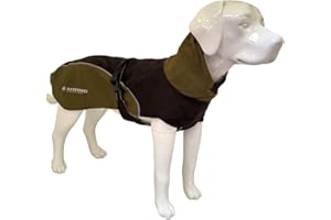 Croci Hiking Nanga - Giacca impermeabile antivento per cani con fodera termica, adatto fino a 5 C°, regolabile e ultraleggero, Nero, taglia 55 cm