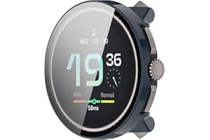 BBZ Race Funda,con Protector de Pantalla Vidrio Templado, PC HD Anti-Scratch Protección Completo Carcasa Compatible con Suunto Race