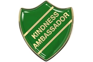 Capricornone Kindness Ambassador Gel Domed Green School Shield Badge