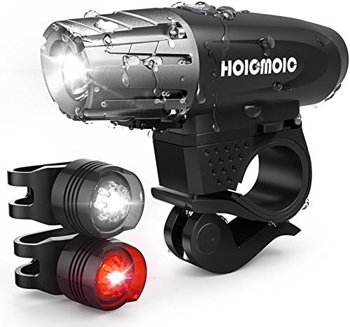 Bicycle Headlights USB Charging Rainproof Lights Bright Mountain Lights For Riding Outdoors Black