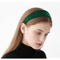 Axy Cerchietto Vintage Con Nodo E Rivestimento In Raso – Largo 4 Cm, Verde – Accessorio Fatto A Mano Per Donna - 3