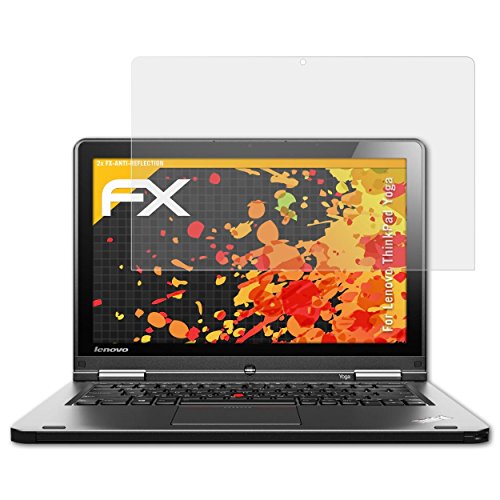 Lenovo ThinkPad Yoga Displayschutzfolie - 2 x atFoliX FX-Antireflex blendfreie Schutzfolie
