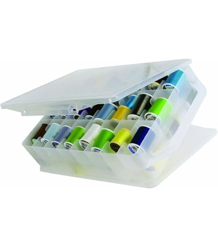 Portafilo Da Parete 60 Bobine In Plastica Bianca – Organizer Per Cucito E Ricamo