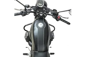 SPAAN Fascia serbatoio nera compatibile con MOTO GUZZI V7 III - V7 850 dal 2021-...