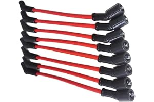 Tändkabelset 10,5 mm spirallindning med silikonkontakter för LS1 LS3 LS6 LS7-motorer, högpresterande tändkablar, 8 delar