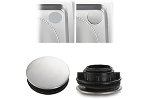 LYQNIHOB 2 pezzi copri-foro per lavello e rubinetto in acciaio inox: copertura perfetta per gli orifizi del tuo lavello e del tuo rubinetto in cucina o bagno Proteggono dallo sporco e dall'accumulo