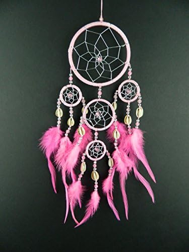 Dream catcher baby pastel pink cowrie shell dreamcatcher