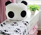Delmkin Kinderdecke Süß Panda Plüsch Decke & Kissen Kombi-Sets - 5