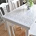 Produktbild XMMLL Pvc-Tischdecke wasserdicht Soft Glas Tischdecke Tisch Matte Kostenlose Waschtisch Mat, 60cmx60cm 2 Stück