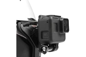 EMNIMQ Gopro Halterung Motorradhelm, Gopro Motorrad Halterung Gopro Kinnhalterung Helm, Helmhalterung für Motorrad Kamerahalter für GoPro Hero/Yi/DJI Sports Action Kamera,Schwarz