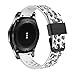 Produktbild BZLine® für Samsung Gear S3 Frontier/Classic Armband, Luxus Armband Silikon Uhrenarmband Ersatzband Replacement für Samsung Gear S3 Frontier / S3 Classic Smart Watch (D)