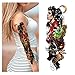 Produktbild tzxdbh 5Pcs-Full Arm Tattoo, Double Gun Female wasserdichte Tattoo-Aufkleber Für Männer, Frauen, Erwachsene, Kinder, Dark Mark-In Tattoos Ab Dz119